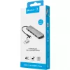 Sandberg USB-C/A to 4xUSB 3.0 Hub Aluminium 5000 Mbit/s