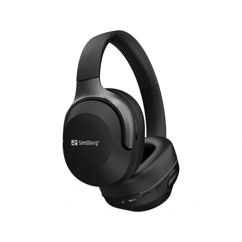Sandberg Wireless Travel Headset ANC+ENC, Wireless, Calls/Music, 228 g, Headset, Black