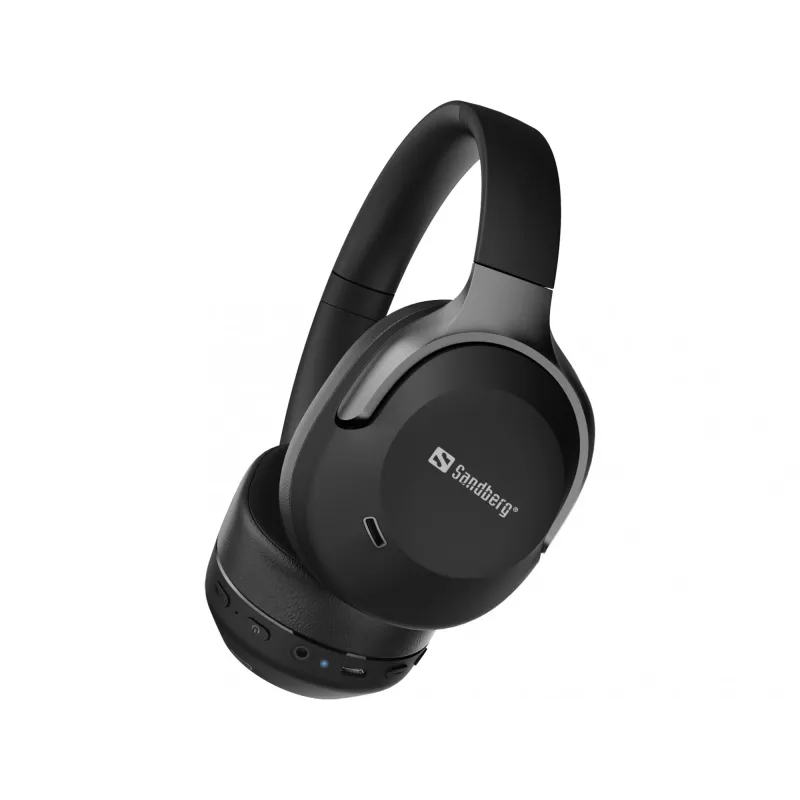 Sandberg Wireless Travel Headset ANC+ENC, Wireless, Calls/Music, 228 g, Headset, Black