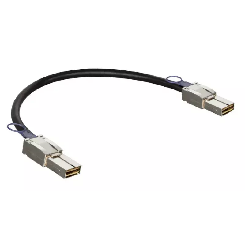 Network cable D-Link CXP 120G, 0.5 m, CXP male–CXP male, black