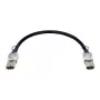 Network cable D-Link CXP 120G, 0.5 m, CXP male–CXP male, black