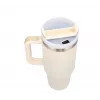 Travel mug Extralink Black Forest 1200 ml beige — thermal cup with straw and handle