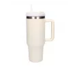 Travel mug Extralink Black Forest 1200 ml beige — thermal cup with straw and handle