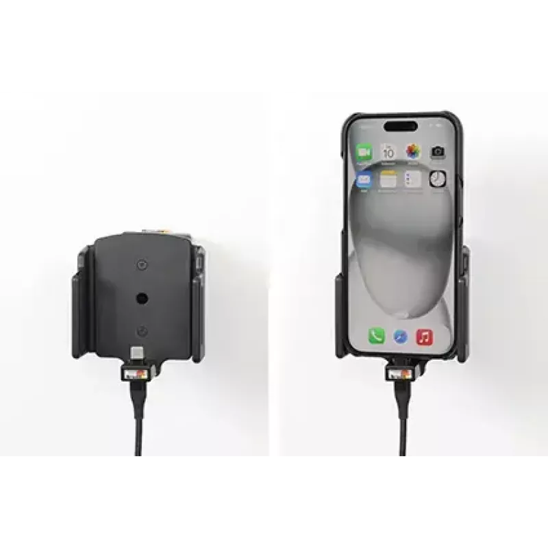 Active holder for mobile phone/smartphone Brodit 727370, black — car and indoor use
