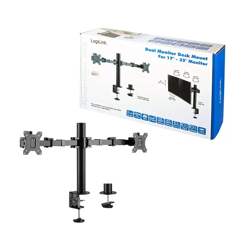 Monitor Mount LogiLink BP0106 32 inch Desk Black
