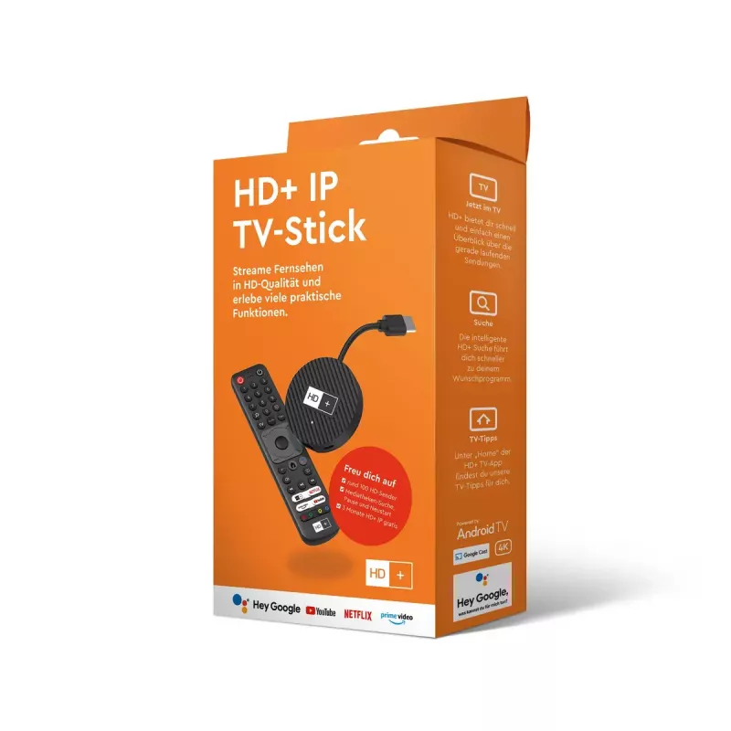 HD+ Smart TV dongle HDMI 4K Ultra HD Android Black 32GB
