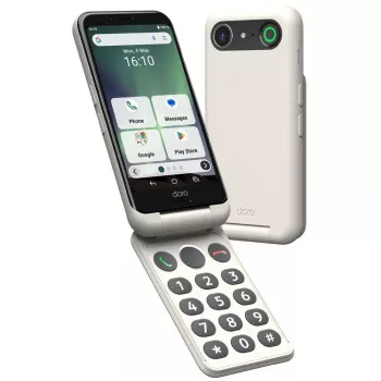 Smartphone Doro Aurora A20 4.5 inch 4 GB 64 GB Black White