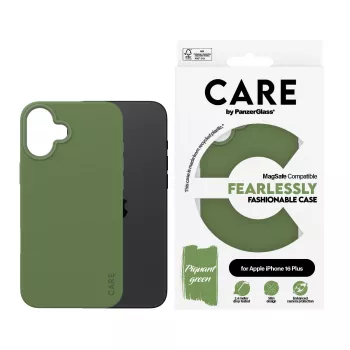 PanzerGlass CARE™ by ® Case Green w. MagSafe iPhone 16 Plus, Cover, Apple, Apple - iPhone 16 Plus, Green