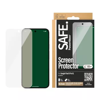 Screen Protector PanzerGlass SAFE. by ® Google Pixel 9 Pro XL Ultra-Wide Fit Scratch Shock Resistant