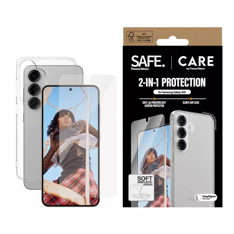 PanzerGlass CARE by Fashion 2-in-1 Bundle Samsung Galaxy S25