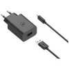 Motorola TurboPower 33W Headphones, Headset, Mobile phone, Smartphone Black AC Fast charging Indoor