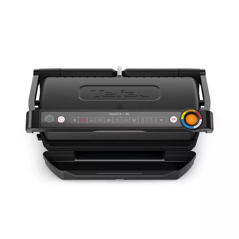 Contact grill Tefal Optigrill+ XL GC727810 2000W, rectangular, adjustable thermostat, black, 445×365×175mm