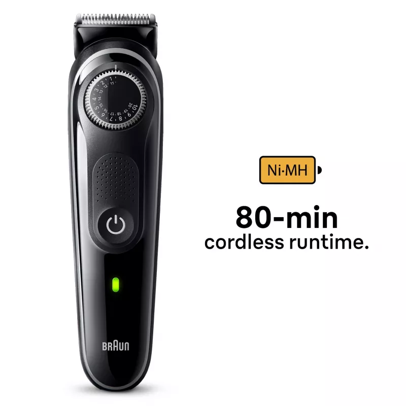Braun BeardTrimmer 3 Beard Trimmer 3 BT3440, Washable, Battery, Black