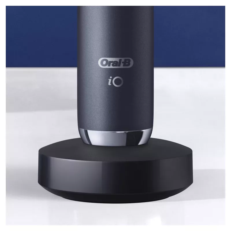 Rotating-oscillating toothbrush Oral-B iO 80363731 Black Silver Adult Gum care Sensitive Whitening
