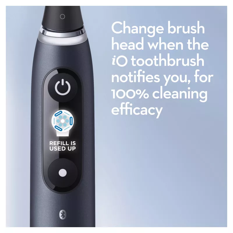 Rotating-oscillating toothbrush Oral-B iO 80363731 Black Silver Adult Gum care Sensitive Whitening