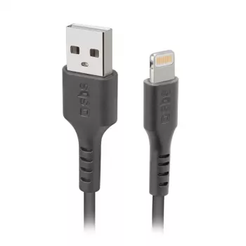 Lightning to USB A cable SBS Mobile TECABLEUSBIP589K – 1 m, USB 2.0, Black