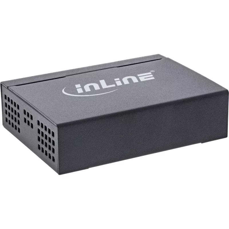 InLine Gigabit network switch 5-port, 1Gb/s, desktop, metal housing, fanless