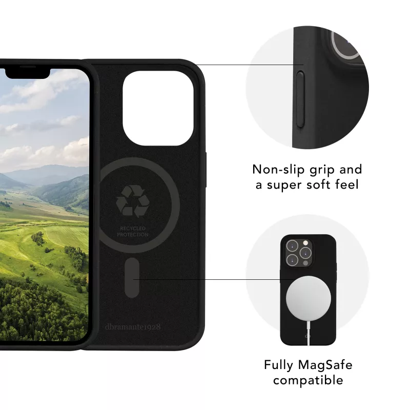 Cover dbramante1928 Monaco iPhone 14 Plus Night Black