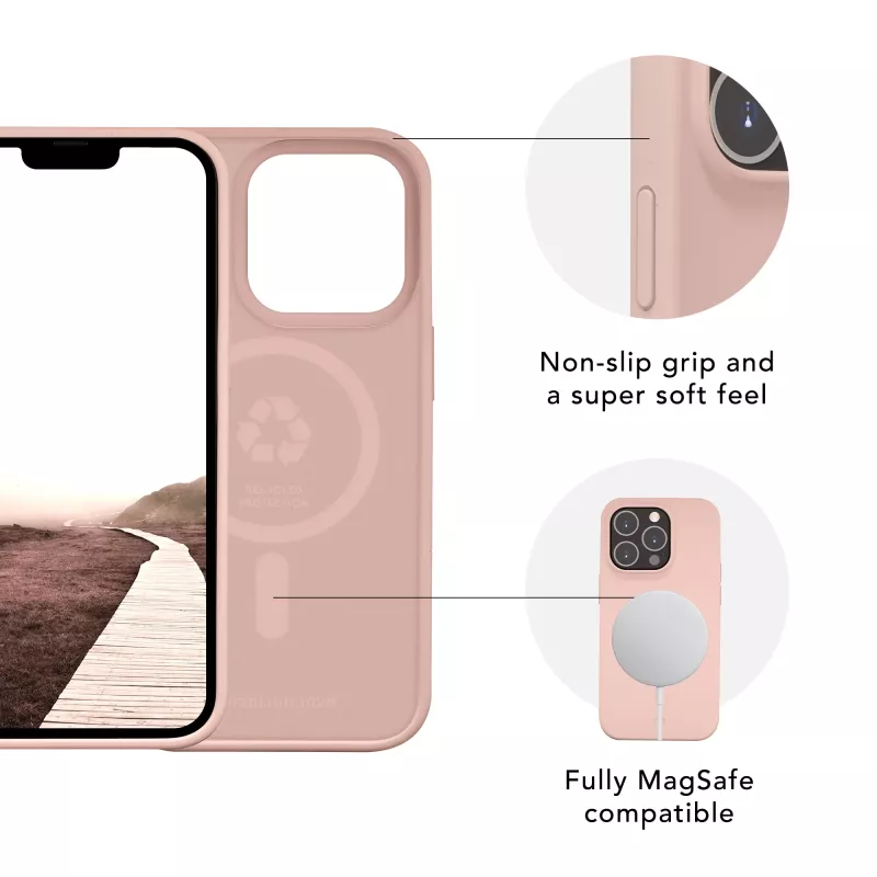 Cover dbramante1928 Monaco iPhone 14 Pro Max Pink Sand