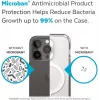 Speck Presidio Perfect Clear + MS Apple iPhone 14 Pro Max Clear - with Microban Rugged Case