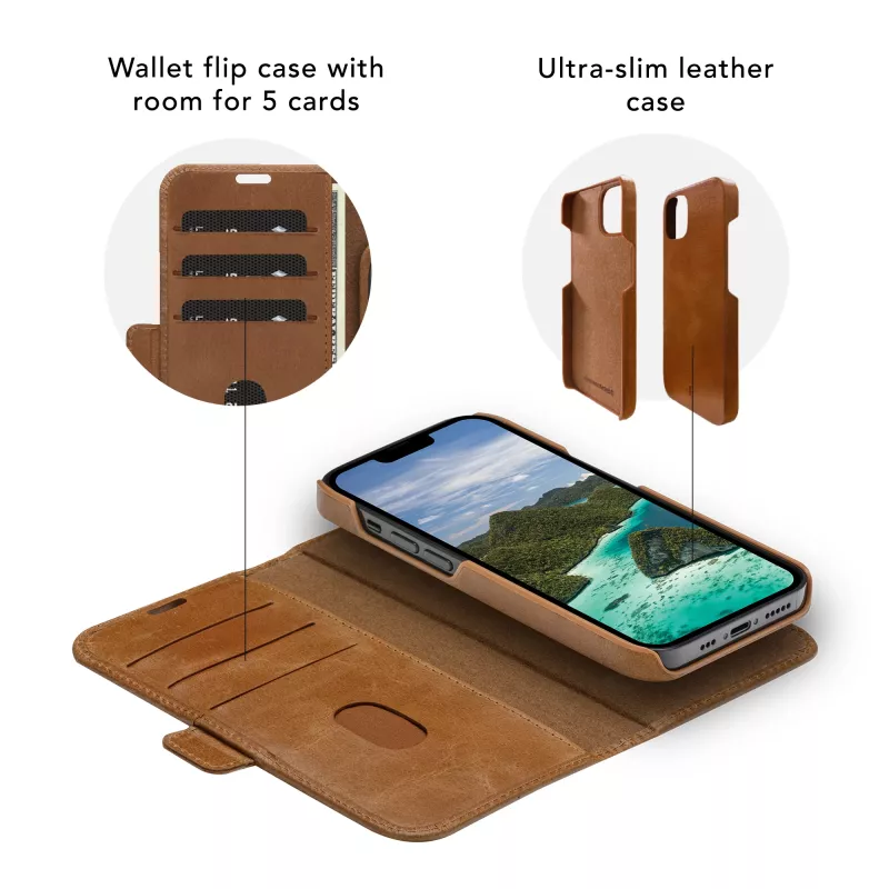 dbramante1928 Lynge - iPhone 12/12 Pro 6.1 inch - Tan, Wallet case, Apple, iPhone 12/12 Pro, 15.5 cm (6.1 inch), Tan
