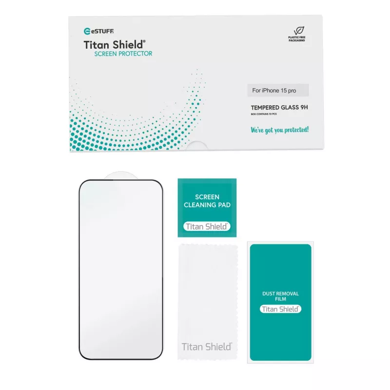 eSTUFF ES501406-10BULK mobile phone screen/back protector Clear screen protector Apple 1 pc(s)