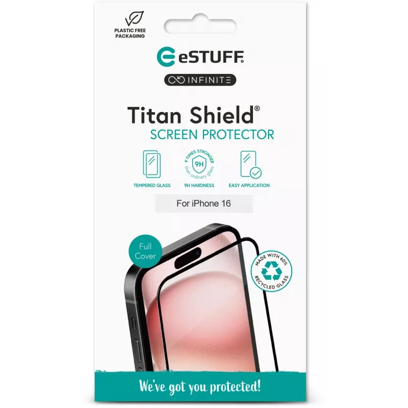 Clear screen protector eSTUFF ES501431 Apple iPhone 17/17 Pro/16 Pro Scratch Shock Resistant