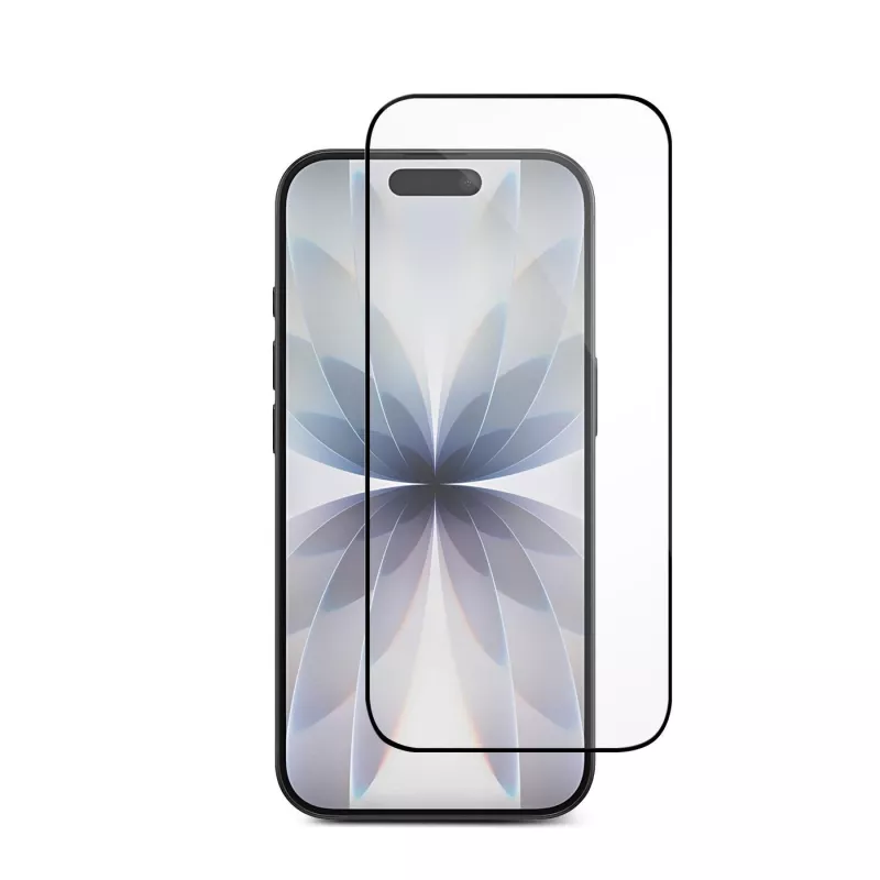 eSTUFF INFINITE iPhone 16 Pro/17 EcoFlex Screen Protector with paper installation tray. Titan Shield