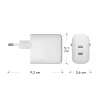 dbramante1928 re-charge Pro - EU Wall Charger - 2x USB-C 30W - W