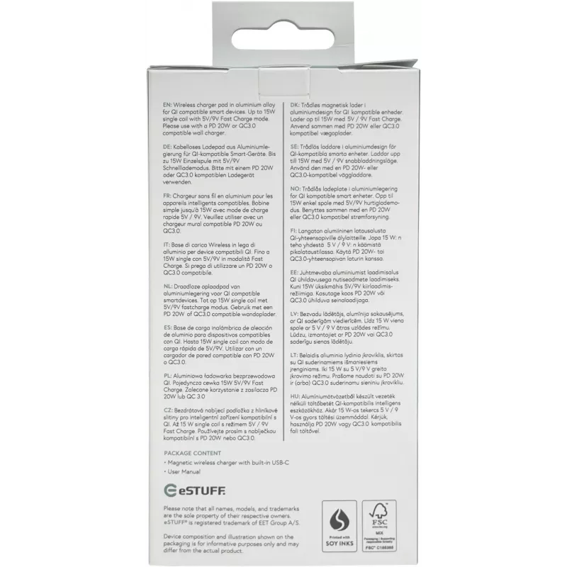 Mobile device charger eSTUFF ES638300 Cable length 1.2 m