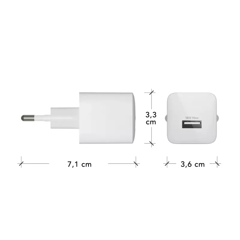 Wall Charger dbramante1928 re-charge EU 18W USB-A White