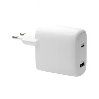 Charger d bramante re-charge Pro EU – Indoor AC 110–240V, USB‑C 65W + USB‑A 18W, White