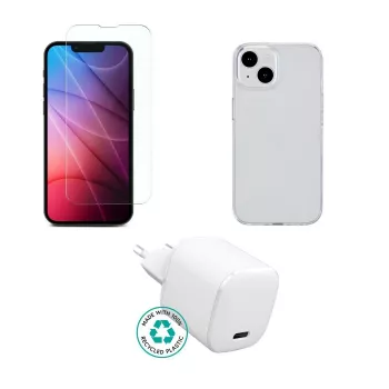 Mobile device charger eSTUFF ES-KIT-IPH14 USB Type-C Indoor AC Transparent White