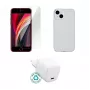 Mobile device charger eSTUFF ES-KIT-IPHSE(2022) Indoor AC Transparent White USB Type-C
