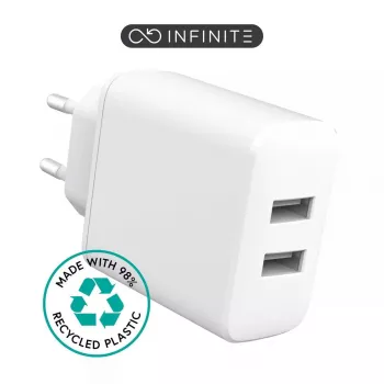 Indoor Charger eSTUFF ES637005 Smartphone White 2 USB Ports 5V