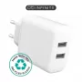 Indoor Charger eSTUFF ES637005 Smartphone White 2 USB Ports 5V