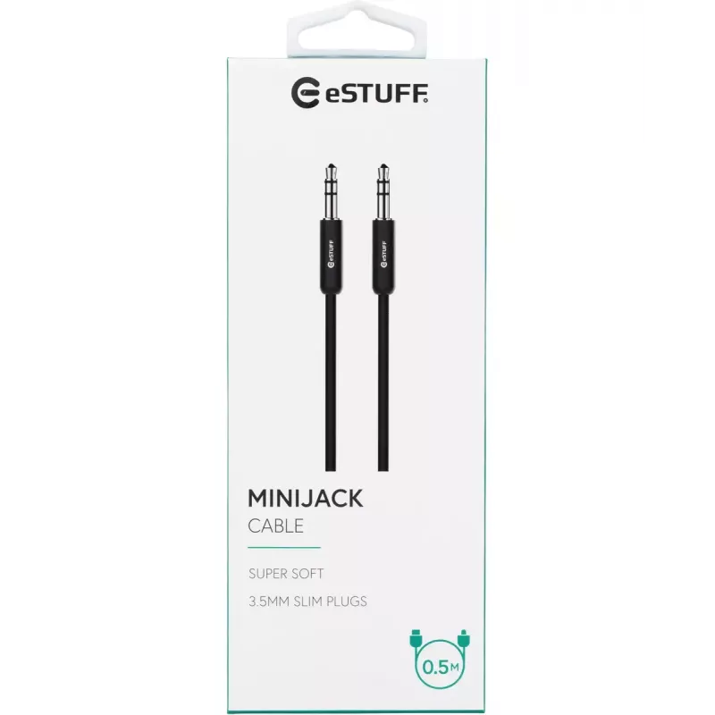 eSTUFF ES608001 audio cable 0.5 m 3.5mm Black