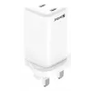 AC charger SANDBERG Dual USB-C PD65W UK 441-62 — dual USB-C PD 65W, UK plug