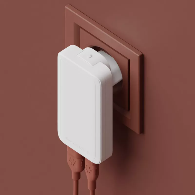 dbramante1928 Pro - EU/US Slim Charger - USB-C 65W+USB-A 30W - W