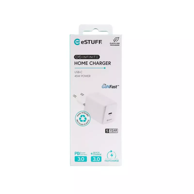 eSTUFF INFINITE ES637046 USB-C charger EU PD 45W GaN