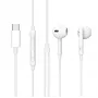 Wired in-ear headset Lenovo ES652200-BULK — USB Type-C, 1.2 m cable, white, for calls and music