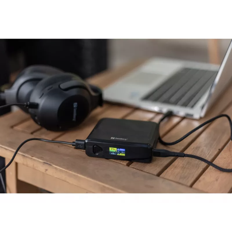 Portable Charger Sandberg Travel Powerbank 20000 PD100W, 20000 mAh