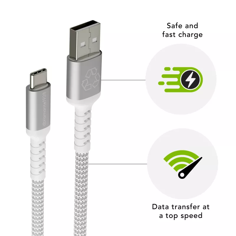 dbramante1928 re-charge Pro - BRD Cable 1.2m USB-A to USB-C -W