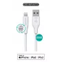 Lightning Cable eSTUFF ES601170-BULK 1m White 5V 2.4A