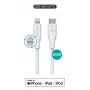 Lightning Cable eSTUFF ES602170-BULK 1m White USB C 2.4A