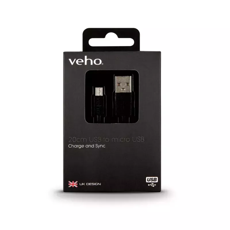 Cable Veho Pebble USB-A to micro-USB VCL-001-M-20CM