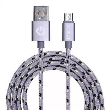 USB cable Garbot C-05-10195 1m USB A Micro-USB B Silver