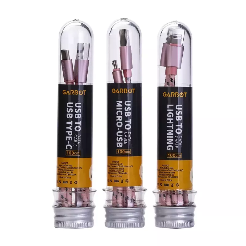 USB Cable Garbot C-05-10196 1m USB A Micro-USB B Pink