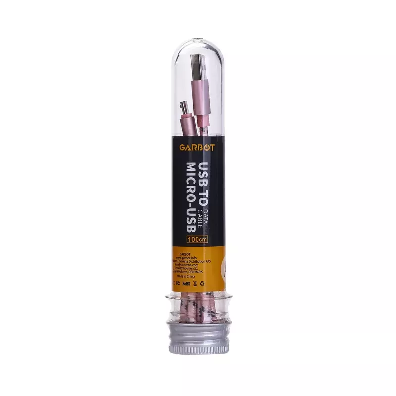 USB Cable Garbot C-05-10196 1m USB A Micro-USB B Pink