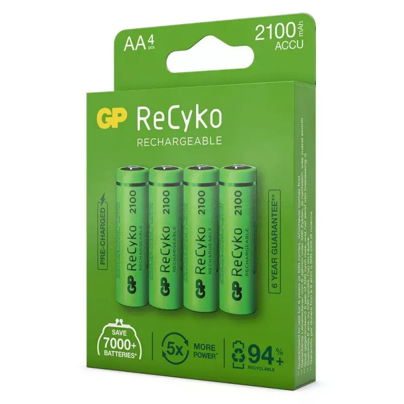 Rechargeable battery GP Batteries ReCyko+ 2100mAh 4Stk. AA NiMH